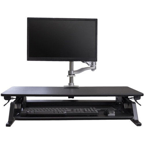 Offices To Go Multipurpose Desktop Riser - 15.88 kg Load Capacity - Desktop - Black