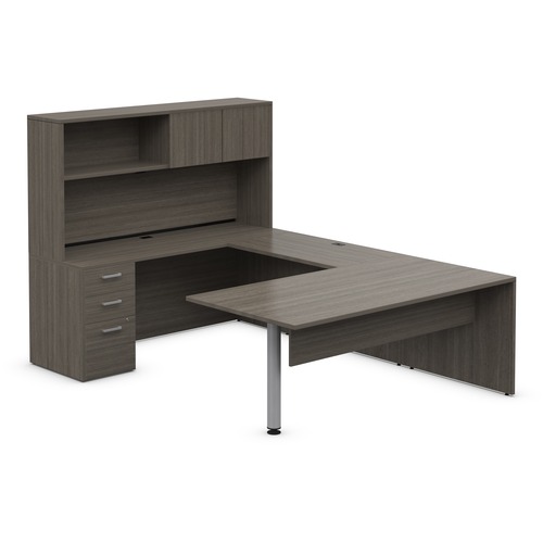 Offices To Go Ionic MLP121 Office Furniture Suite - 0.1" Work Surface - Finish: Absolute Acajou