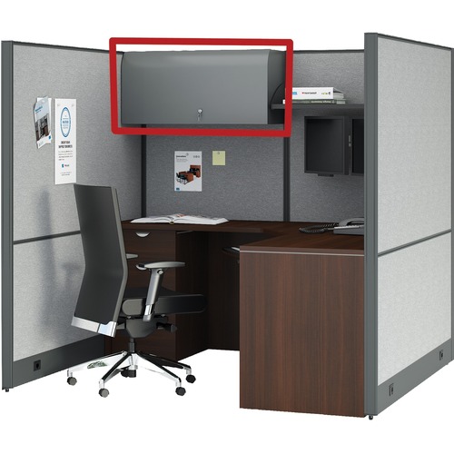 Star FrameWork FRM-OS36 Shelf - 35.4" x 12" x 5.7" - Finish: Charcoal - Overhead Storage Cabinets - HTWFRMOS36