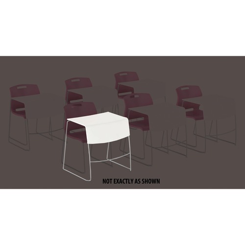 Global Duet DTS1828P Table - 18" - Material: Polypropylene Work Surface, Chrome Frame - Student Desks - GLBDTS1828PIVC