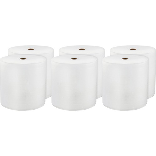 LoCor Hardwound Roll Towels - 1 Ply - 8" x 800 ft - White - Virgin Fiber - 6 / Carton