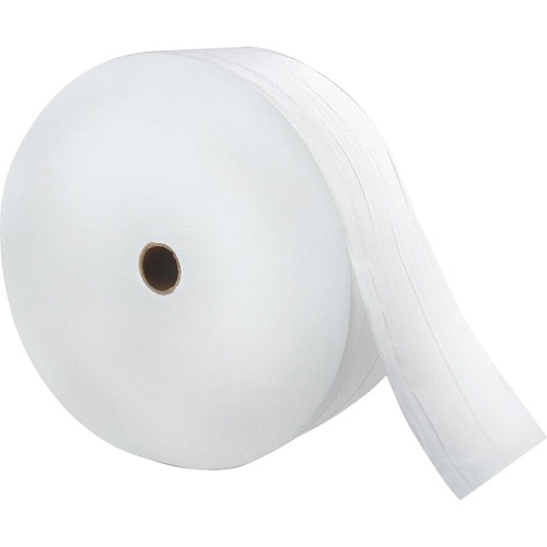 LoCor Premium Jumbo Bath Tissue - 2 Ply - 3.30" x 1200 ft - White - Virgin Fiber - 12 / Carton
