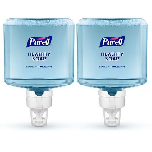 PURELL® ES8 HEALTHY SOAP™ 0.5% BAK Antimicrobial Foam - 40.6 fl oz (1200 mL) - Kill Germs - Hand, Skin - Moisturizing - Blue - Dye-free, Bio-based - 2 / Carton