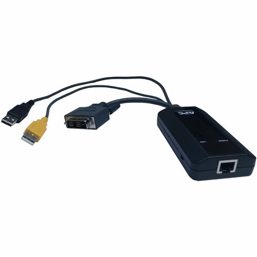 Schneider Electric KVM 2G, SERVER MODULE, DVI WITH VIRTUAL MEDIA AND CAC - Server Interface Module for Keyboard/Mouse, Monitor, Server - First End: DVI Digital Video, USB - Second End: RJ-45 Network - Female - Black - TAA Compliant
