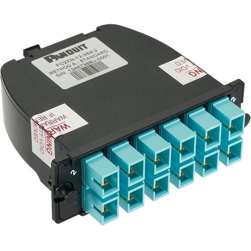 Panduit SC Cassette - 12 Port(s) - 12 x Duplex - Rack-mountable
