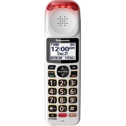 Panasonic DECT 6.0 Plus Additional Digital Cordless Handset for Phone KX-TGM420W - Cordless - DECT 6.0 Plus - 1.8" Screen Size - White
