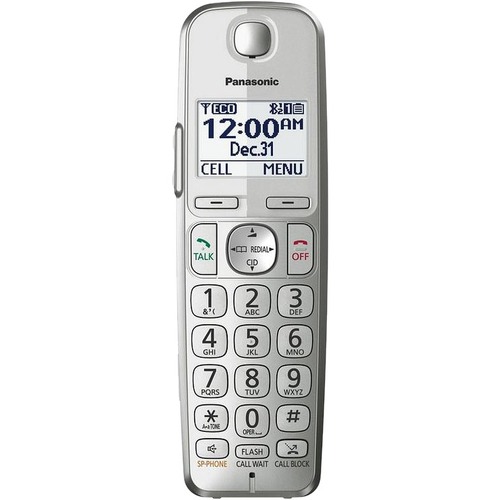 Panasonic KX-TGEA40 Handset - Cordless - DECT 6.0 Plus - Silver