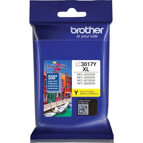 Brother Innobella LC3017Y Original Ink Cartridge - Yellow - Inkjet - High Yield - 550 Pages - 1 / Pack