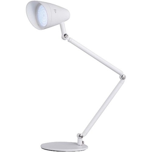Inveco Professional Dimmable Double Arm LED Table Lamp White - 24" (609.60 mm) Height - 8 W LED Bulb - 600 Lumens - White - Lamps - ICO27302