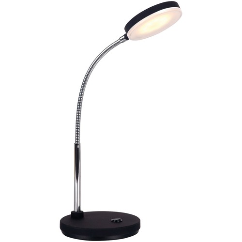 Vision Desk Lamp - 13.75" (349.25 mm) Height - 5.50 W LED Bulb - 500 Lumens - Desk Mountable - Black - for Office - Lamps - BOSVLED1800BK