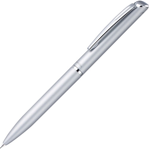 EnerGel Gel Roller Pens - 0.7 mm Pen Point Size - Refillable - Black Liquid Gel Ink Ink - Silver Metal Barrel - 1 Each - Gel Ink Pens - PENBL2007ZAE1
