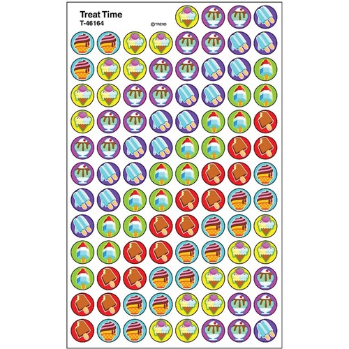 Trend Treat Time - Treat, Encouragement Theme/Subject - Self-adhesive - Acid-free, Non-toxic, Photo-safe - 800 - Stickers - TEPT46164