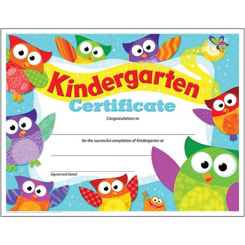 Trend Kindergarten Certificate Owl-Stars! - "Congratulations" - 8.50" x 11" - 30 / Pack
