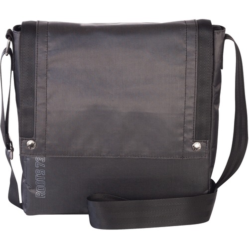 Roots Carrying Case (Messenger) for 15.6" Notebook - Black - Polyester Nylon - Shoulder Strap - 10.50" (266.70 mm) Height x 10" (254 mm) Width x 2" (50.80 mm) Depth