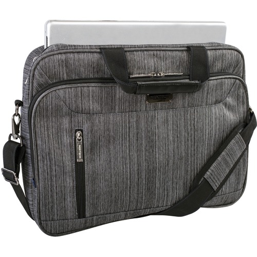 Nextech Carrying Case (Backpack) for 17.3" Notebook - Black/Gray - 600D Polytex - Handle, Shoulder Strap