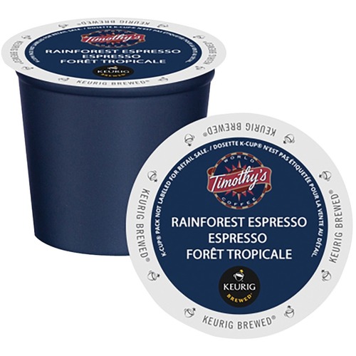 Timothy's Coffee Rainforest Espresso K-Cups - Extra Bold/Dark