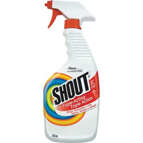 Shout Triple-Acting Laundry Stain Remover - Liquid, Spray - 22 fl oz (0.7 quart)