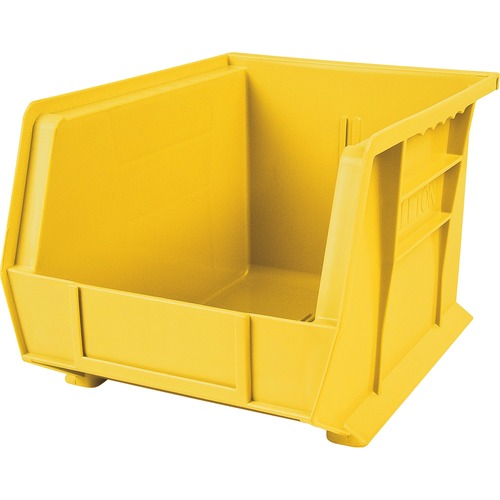 KLETON CF843 Storage Bin - Compartment Size 6.75" (171.45 mm) x 6.56" (166.69 mm) x 10" (254 mm) - 7" Height x 8.3" Width x 10.8" Depth - Yellow - Plastic