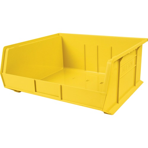 KLETON CF853 Storage Bin - Compartment Size 6.75" (171.45 mm) x 14.75" (374.65 mm) x 14" (355.60 mm) - 7" Height x 16.5" Width x 14.8" Depth - Yellow - Plastic