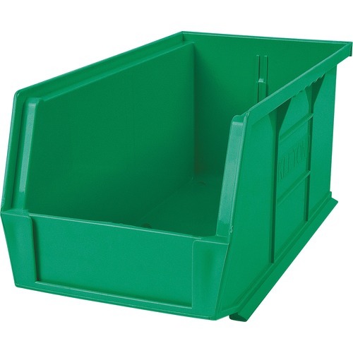 KLETON CF831 Storage Bin - Compartment Size 4.75" (120.65 mm) x 4.38" (111.13 mm) x 10.25" (260.35 mm) - 5" Height x 5.5" Width x 10.9" Depth - Green - Plastic - Storage Boxes & Containers - KLTCF831