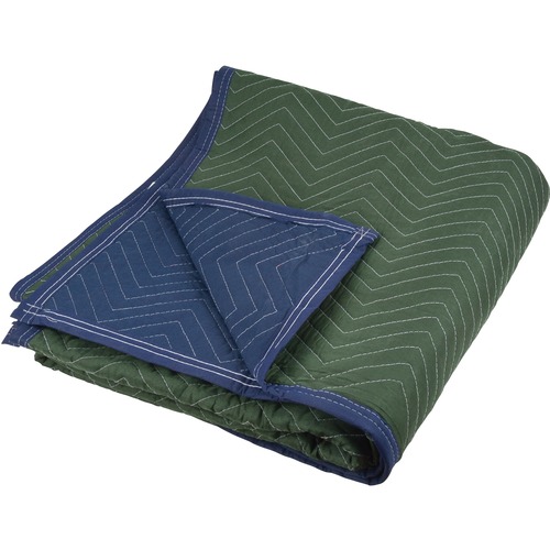 KLETON Standard Furniture Pad - Rectangle - Dark Blue, Green - Polyester, Cotton