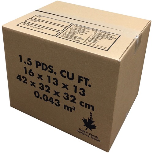 Spicers Paper Shipping Case - 65 lb - For Office Supplies, Craft Supplies - 20 / Pack - Shipping & Moving Boxes - SPLSHIC1043