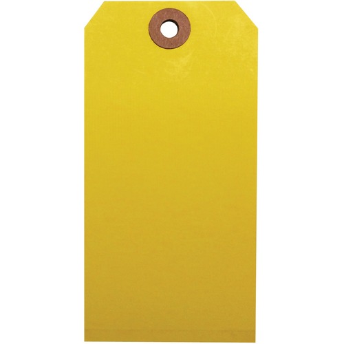 Merangue Shipping Tag - #5 - 4.75" (120.65 mm) Length x 2.38" (60.33 mm) Width - 1000 / Pack - Yellow