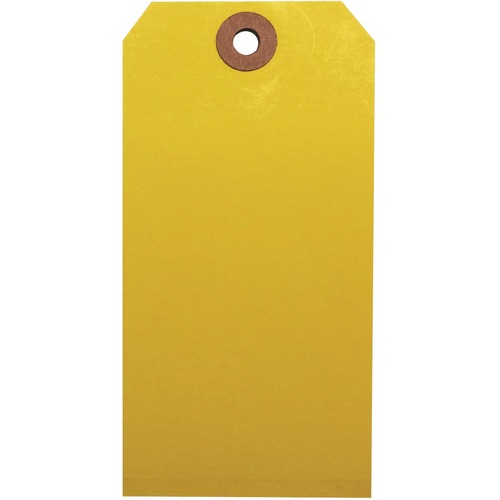 Merangue Shipping Tag - #8 - 6.25" (158.75 mm) Length x 3.13" (79.38 mm) Width - 1000 / Pack - Yellow