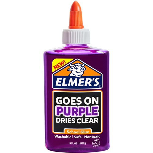 Elmer's Washable Disappearing Purple School Glue - 5 oz - 9 fl oz - 1 / Pack - Purple