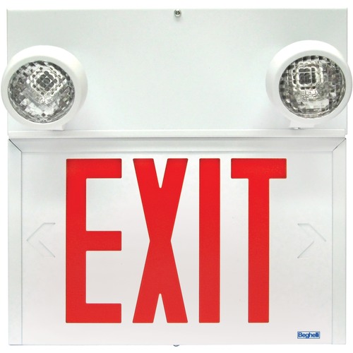 SCN Stella Combination Signs - Exit - Exit Print/Message - LED Light - Steel - Safety/Caution Signs - BEGSLE636LRUM2SR9W