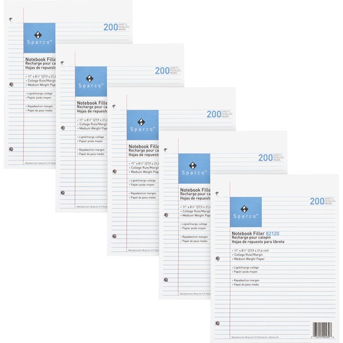Picture of Sparco Notebook Filler Paper - Letter