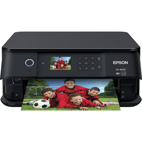 Epson Expression Premium XP-6000 Wireless Inkjet Multifunction Printer-Color-Copier/Scanner-32 ppm Mono/32 ppm Color Print-5760x1440 Print-Automatic Duplex Print-120 sheets Input-Color Scanner-1200 Optical Scan-Wireless LAN - Copier/Printer/Scanner - 32 p