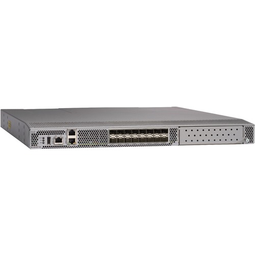 Cisco 9132T Fibre Channel Switch (Port Side Exhaust) - 32 Gbit/s - 8 Fiber Channel Ports - Rack-mountable - 1U