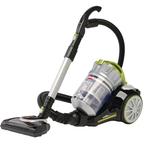 BISSELL PowerClean Multi-Cyclonic Canister Vacuum w/ Motorized Power Foot 1654C - 2 L - Bagless - Motorized Floor Nozzle, Telescopic Wand, Brushroll, Upholstery Tool, Dusting Brush, Crevice Tool - 12" (304.80 mm) Cleaning Width - Carpet, Bare Floor, Hard 