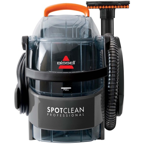 BISSELL SpotClean Professional Portable Deep Cleaning System 3624C - 2.84 L Water Tank Capacity - Stain Tool, Stair Tool, Hose - Carpet - 22 ft Cable Length - 60" (1524 mm) Hose Length - AC Supply - 5.70 A - Titanium, Samba Orange = BIS3624C