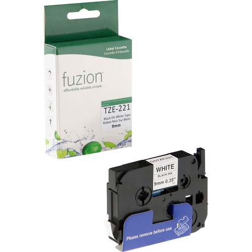 Compatible TZE221 Laminated Tape - Black on White, 9mm - 1 Each