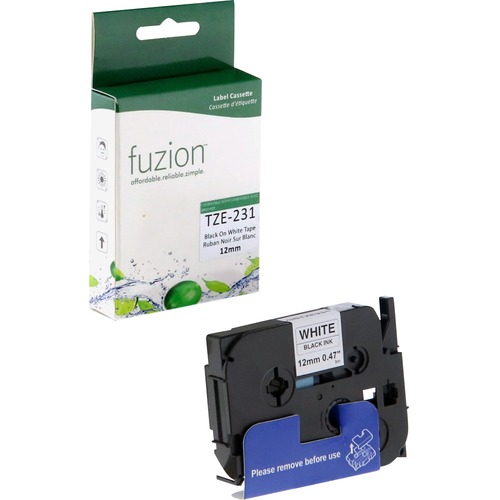 Compatible Brother TZE231 Laminated Tape - Black on White, 12mm - 1 Each - Label Tapes - GSUGSTZE231