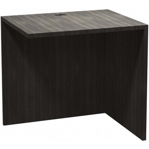 Heartwood Innovations Grey Dusk Laminate Desking - 29.8" x 23.8" x 29" , 1" Top - Material: Wood Grain Top, Particleboard Top, Polyvinyl Chloride (PVC) Edge - Finish: Gray Dusk, Thermofused Laminate (TFL) Top