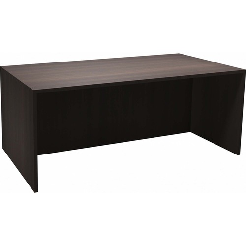 Heartwood Innovations Evening Zen Desking Series Desk Shell - 71" x 35.5" x 29" , 1" Top - Material: Wood Grain Top, Particleboard Top, Polyvinyl Chloride (PVC) Edge - Finish: Evening Zen, Thermofused Laminate (TFL) Top