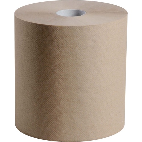 Esteem Roll Kraft Towels - 1 Ply - 8" x 800 ft - Brown - Kraft - 6 / Carton