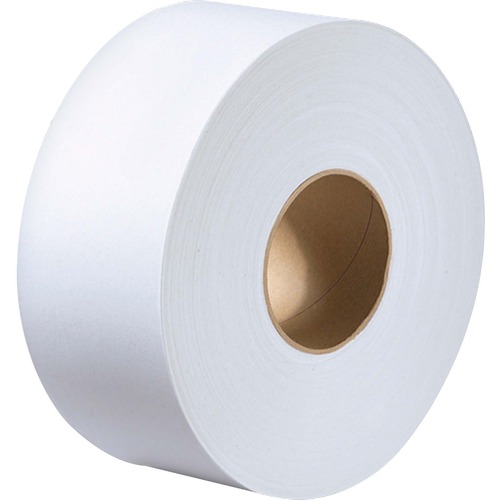 Metro Paper Jumbo Roll 1 Ply Bathroom Tissue - 1 Ply - 3.3" x 2000 ft - White - Soft - For Washroom - 12 / Carton