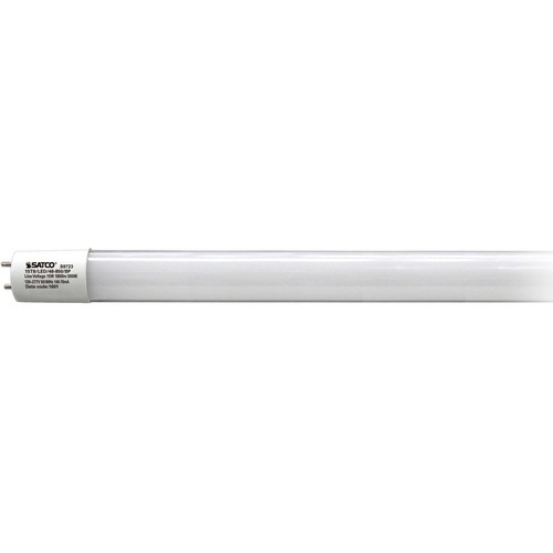 Satco T8 LED Tube Cool White 1800 Lumens - 15 W - 110 V AC - 1800 lm - Tubular - T8 Size - Cool White Light Color - 50000 Hour - 82 CRI - 10 / Carton - Light Bulbs & Tubes - SDNS9723