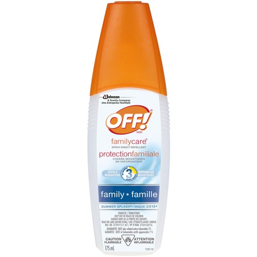 OFF! Family Care Spray - Spray - Kills Mosquitoes, Ticks, Flies, Gnats, Chiggers - 175 mL - Multi - 1 Each - Pesticides & Repellents - SJN01938