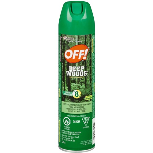 OFF! Deep Woods Aerosol - Spray - Kills Mosquitoes, Ticks, Flies, Gnats, Chiggers - 230 g - 1 Each - Pesticides & Repellents - SJN71944