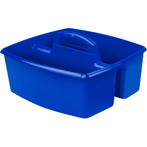 Storex Classroom Caddy - 6.4" Height x 11" Width13" Length - Tabletop - Blue - Plastic - 1 Each