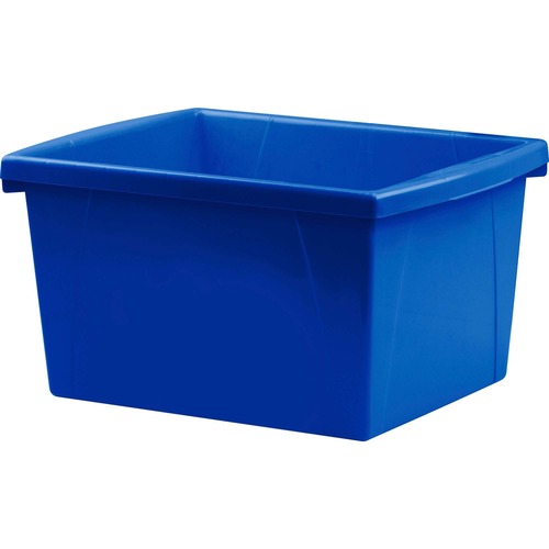 Storex Storage Case - 15 L - Stackable - Plastic - Blue - For Tool, Classroom Supplies - 1 Each - Storage Boxes & Containers - STX61451U06C