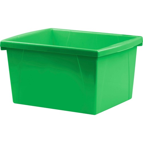 Storex Storage Case - 15 L - Stackable - Plastic - Green - For Tool, Classroom Supplies - 1 Each = STX61480U06C