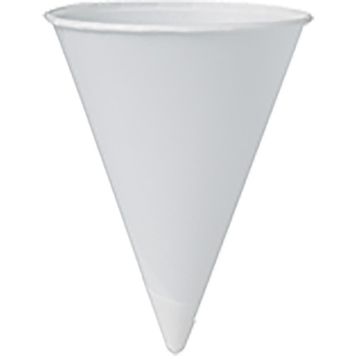 Unisource Solo Paper Cone Water Cups - Cone - 200 / Pack - White - Paper - Water, Cold Drink