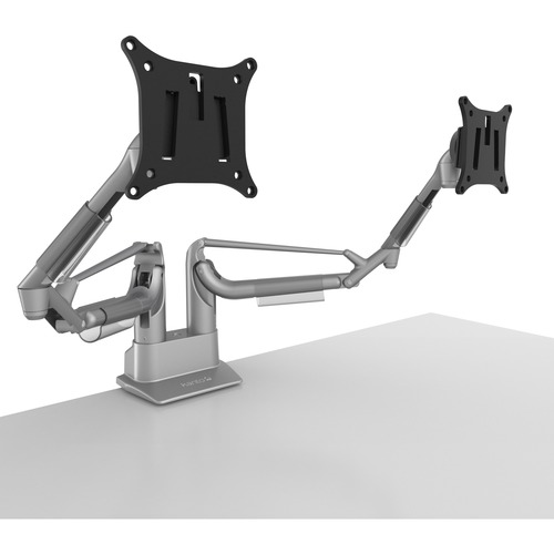 Kanto DMS2000S Desk Mount for Monitor - Silver - Height Adjustable - 2 Display(s) Supported - 32" Screen Support - 36.38 lb Load Capacity - 75 x 75, 100 x 100 - Aluminum - 1