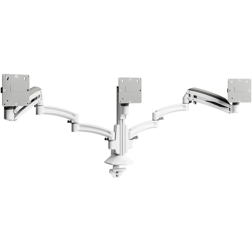 Chief Kontour K1C330W Desk Mount for Monitor, All-in-One Computer - White - TAA Compliant - 3 Display(s) Supported - 24" Screen Support - 60 lb Load Capacity - 75 x 75, 100 x 100 - 1 Each